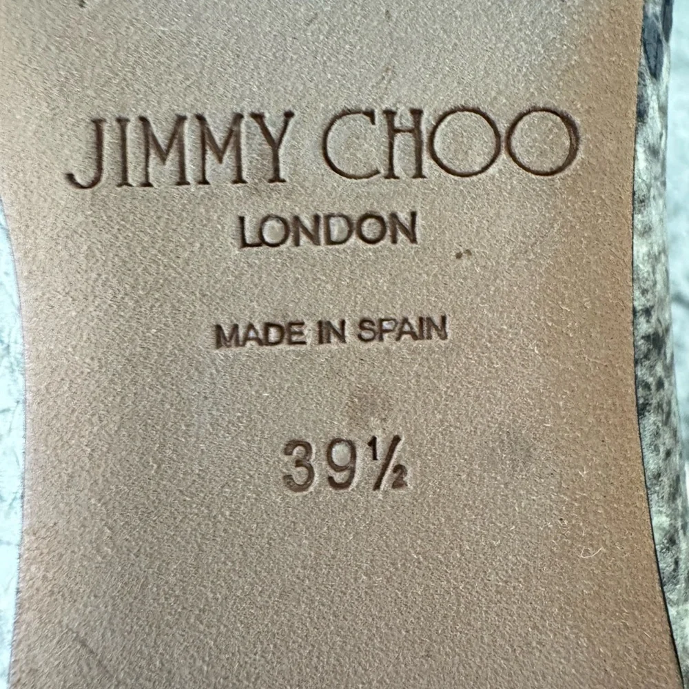 Jimmy Choo “Romy” snake embossed flats - Picture 4 of 6